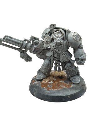 Warhammer 40K Space Marine Terminator Resin Model On Decorated Base